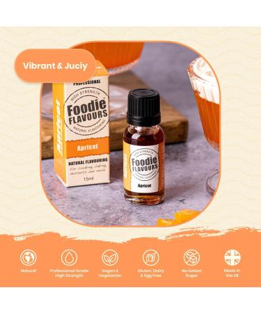 Foodie Flavours Natural Apricot Flavouring High Strength - 15ml - Buy Online on GoSupps.com