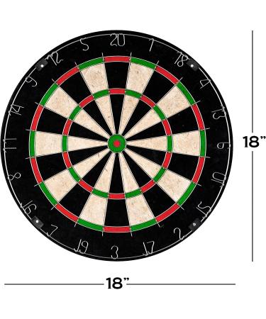 Hey! Play! Tournament Sized Bristle Dart Board - Indoor Hanging Number Target Game for Steel Tip Darts - Includes Mounting Hardware - Buy Online on GoSupps.com