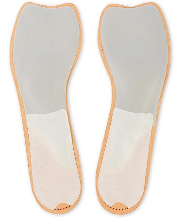 Premium 3/4 Leather Insoles for Women | Metatarsal Arch Support | Toe-Free Design | Fits Pumps, Heels, Casual Shoes | Size 38 EUR/US L7 - Buy Online on GoSupps.com