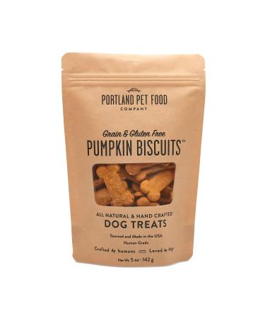 Portland Pet Food Company All-Natural Dog Treat Biscuits  Handcrafted Grain-Free, Gluten-Free, USA Sourced Baked & Made, Human-Grade, All Natural Limited Ingredients Pumpkin 5 Ounce (Pack of 1) - Buy Online on GoSupps.com