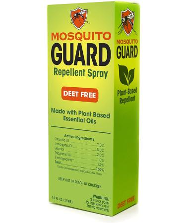 Natural Mosquito Guard Repellent Spray 4oz - Travel Friendly Bug Spray for Outdoor Use - Buy Online on GoSupps.com