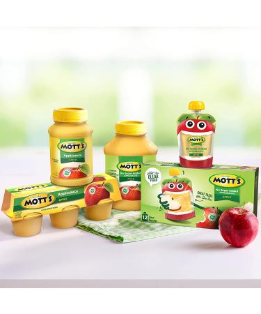 Mott's No Sugar Added Granny Smith Applesauce  3.9 oz cups (Pack of 72) Granny Smith 3.9 Ounce (Pack of 72) - Buy Online on GoSupps.com