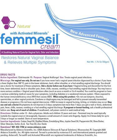 Femmesil Feminine Care Vaginal Cream - Relief from Yeast Infections, Itch & Irritation - 50g Tube - Buy Online on GoSupps.com