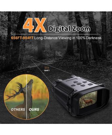 DSOON Mini Night Vision Goggles - HD 1080p, 984ft Viewing Range, 32G Card Included - Ideal for Hunting & Surveillance - Buy Online on GoSupps.com