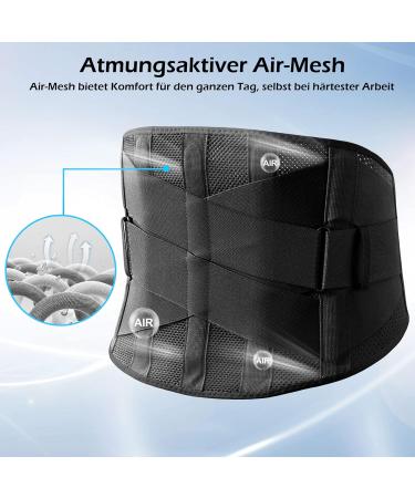 Freetoo Back Support Belt for Men & Women - Breathable 5 Stays XXL (130-165cm) | Ideal for Sports & Comfort - Shop Internationally! - Buy Online on GoSupps.com