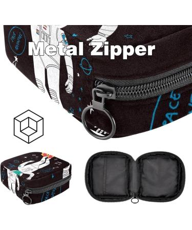 Large Capacity Women's Bands Storage Bag - Travel Organizer for Menstrual Cup Makeup & More - Fun Dinosaur Space Design - Buy Online on GoSupps.com