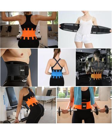 Innoti Back Band for Men & Women - Lumbar Support Belt for Sports & Work - Adjustable Compression Back Brace - Black XL (97-110 cm) - Buy Online on GoSupps.com