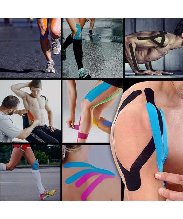 EVERLIT 20 PreCut Beige Kinesiology Tape for Pain Relief & Support - Elastic Cotton Therapeutic Athletic Sports Tape | 10 Strips - Buy Online on GoSupps.com