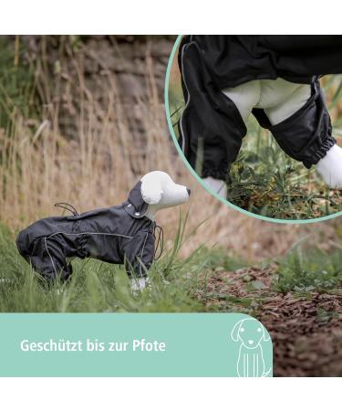 Kerbl Raincoat Manchester X-Large - Black | Durable Waterproof Dog Coat for All Weather | International Shipping Available - Buy Online on GoSupps.com