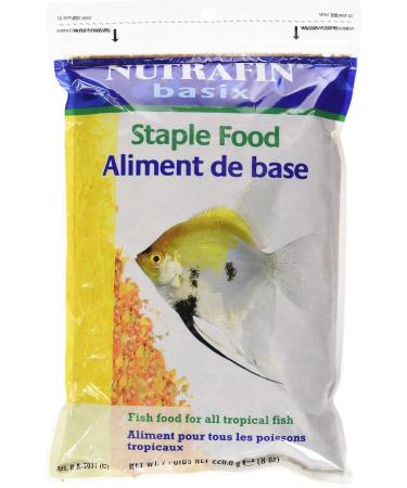 Nutrafin A7031 Basix Staple Food-Poly Bag 226.8g (8-Ounce) + Nutrafin Bug Bites Bottom Feeder Formula 1.4-2.0 mm granules - Buy Online on GoSupps.com