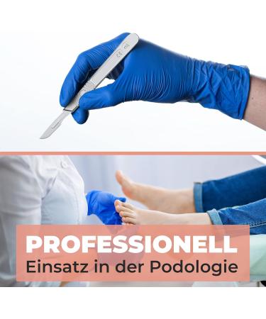 14x Foot Care Scalpel Blades Set - Kosmetex Podiatry by Swann Morton | Remove Calluses & Corns (1 Handle Included) - Buy Online on GoSupps.com