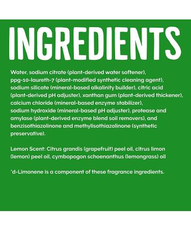 Seventh Generation Lemon Scent Dishwasher Detergent Gel Liquid Soap 42 oz (Pack of 6) - Buy Online on GoSupps.com