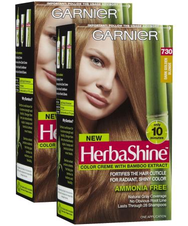 Herbashine Color Creme With Bamboo Extract No. 730 Dark Golden Blonde By Garnier for Unisex