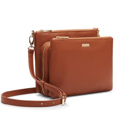 Chic Myabetic Cherise Diabetes Handbag for Glucose Monitoring & Insulin Storage - Cognac - Buy Online on GoSupps.com