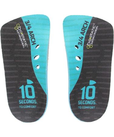 10 Seconds 3715 Arch Stability 3/4 Insoles - Aqua - Size W 9.5/M 8 (1 Pair) - Buy Online on GoSupps.com