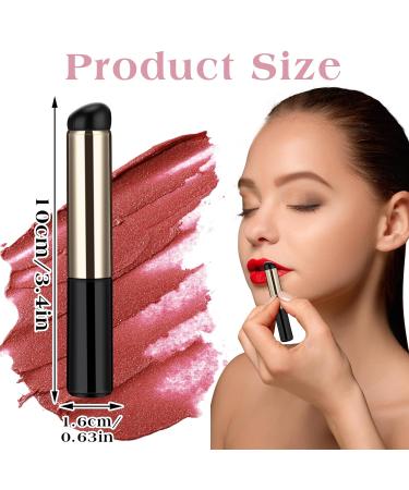 Silicone Lip Brush Set - 2 PCS Concealer & Lip Makeup Applicators with Cap for Lipstick Lip Gloss & More - Buy Online on GoSupps.com