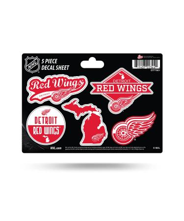 Rico Industries NHL 5-Pc Sticker Sheet Detroit Red Wings