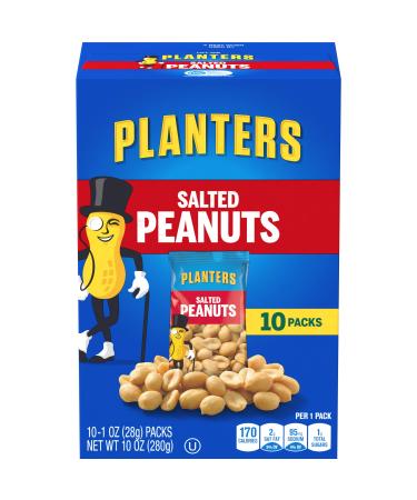 Planters Salted Peanuts (60 ct Pack, 6 Boxes of 10 Bags)
