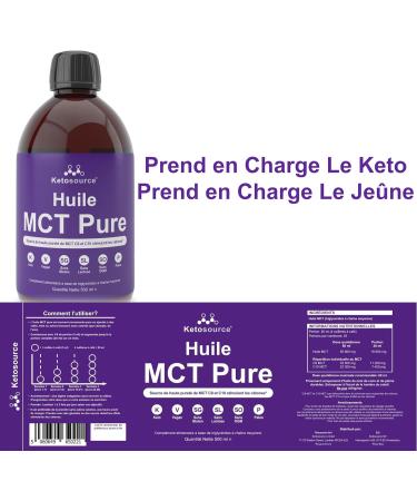 MCT Pure Ketosource Oil | High Purity Source of Ketone-Boosting C8 & C10 MCT | Keto & Fasting Compliant | Vegan & Gluten Free | 500ml Bottle of Recyclable PET Plastic - Buy Online on GoSupps.com