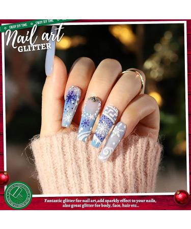 LEOBRO Holographic White Fine Glitter 150G - Iridescent Craft Powder for Resin, DIY Tumblers, Body, Nails & Christmas Decor - Buy Online on GoSupps.com