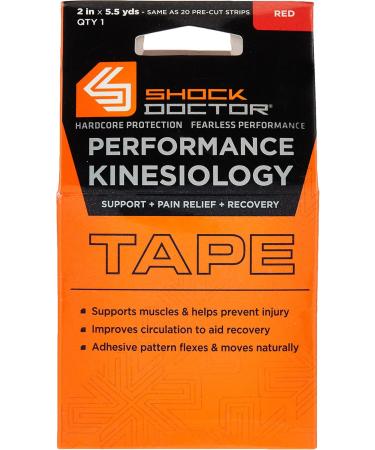 Shock Doctor Kinesiology Tape Red - Buy Online on GoSupps.com