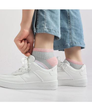 Buy Women's Colorful Sneakers Socks - 10 Pairs Cotton Short Socks (Sizes 35-38 39-42) | Stripes & Dots | International Shipping - Buy Online on GoSupps.com