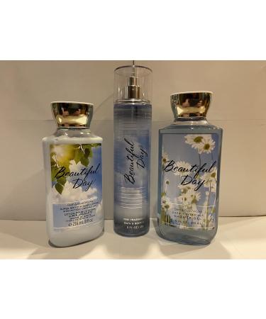 Bath & Body Works Beautiful Day Body Set | Shower Gel Body Lotion & Fragrance Mist (Beautiful Day)