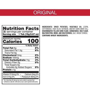 Pringles Original Snack Cups - 0.67 oz Chips (36-Pack) | Perfect for Lunch Boxes - Buy Online on GoSupps.com