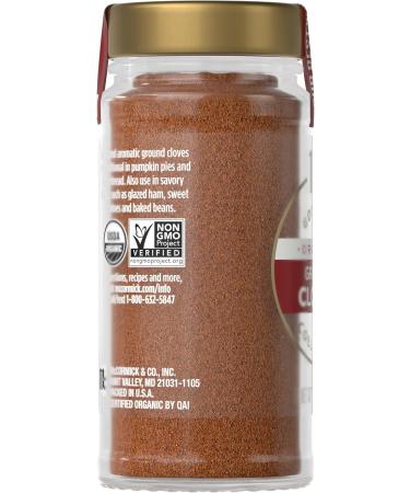 McCormick 1% Organic Ground Cloves 1.75-Ounce Unit - Buy Online on GoSupps.com
