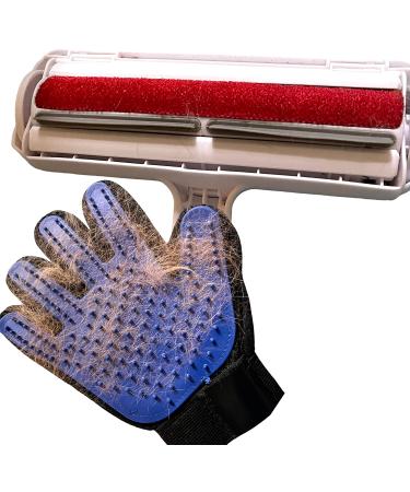 Catli Pet Hair Remover Roller & Grooming Gloves Set for Cats and Dogs - Buy Online on GoSupps.com