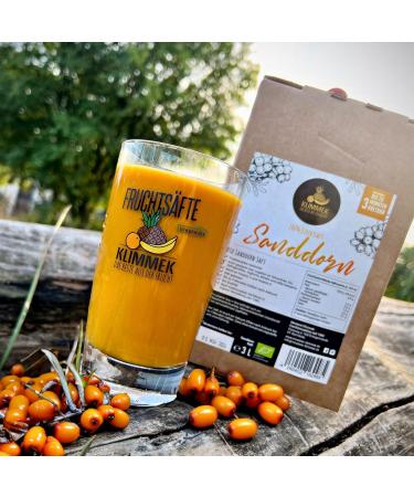 Klimmek Premium Organic Sea Buckthorn Juice 100% Natural - 3L Bag-in-Box Vegan - Direct Juice from Mecklenburg Vorpommern - Buy Online on GoSupps.com