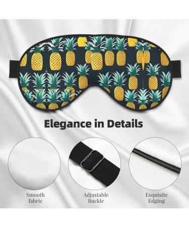 Pineapple Double-Sided Sleep Eye Mask | Soft Blindfold | Adjustable Strap | Block Out Light - Shop Now for Ultimate Comfort - Buy Online on GoSupps.com