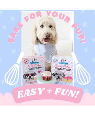 Barley's Bakes Birthday Cupcake Mix for Dogs | Peanut Butter Flavor | 9 oz | Wheat & Gluten Free | Made in USA by The Bear & The Rat - Buy Online on GoSupps.com