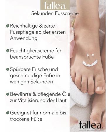 Fallea Shea Butter Foot Cream with Avocado & Orange Oil | 24H Moisture for Dry Feet | Nourishing Foot Care for All Skin Types (200ml) - Buy Online on GoSupps.com