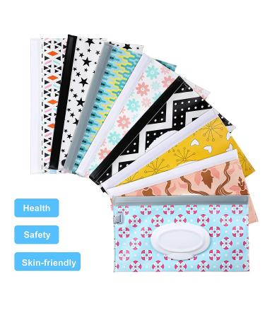 FEBSNOW 8 Pack Baby Wipes Dispenser - Portable & Reusable Wipes Case - Buy Online on GoSupps.com