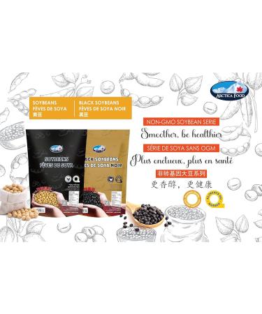 Arctica Food Premium Black Soybean Non-GMO from Canada Vegan Plant-based protein 454g(1lb)/pack (Black 2-Pack) Black 2-Pack - Buy Online on GoSupps.com