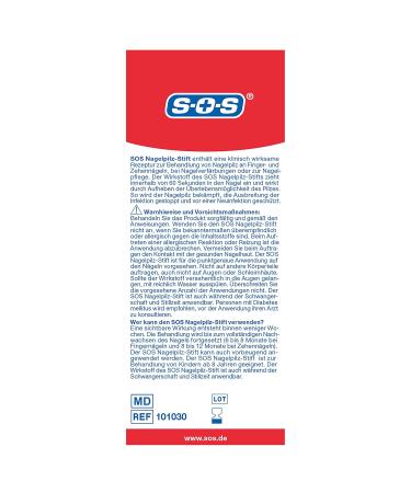 SOS Nagelwilz-Stift | Anti Nail Fungus Treatment | 6-Month Supply | Easy Pen Applicator | Nail Discoloration Solution | 2-Pack (3 ml) - Buy Online on GoSupps.com