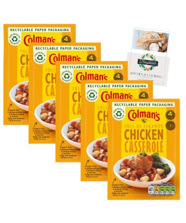 Casserole Mix Bundle with Colmans Chicken Casserole Mix 40g 5 Pack + Brightdale Kitchen Booklet