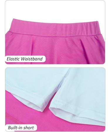 Maeau Girls Rock High Waist Mini Skirt - Summer School Tennis Skirt with Inner Pants | A1ROSA 110-160 - Buy Online on GoSupps.com