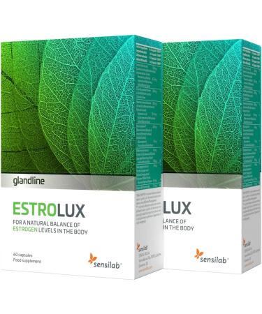 EstroLux Estrogen Tablets - Chlorella Vitamin B6 Rosemary Lemon Balm Iodine Black Pepper - Natural Product Without Soy and Hormones - 120 Capsules by Sensilab