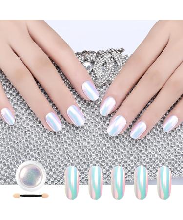 LFCFBH Pearl Chrome Nail Powder Shiny Chrome Nail Powder for Nail Art Decoration - Buy Online on GoSupps.com