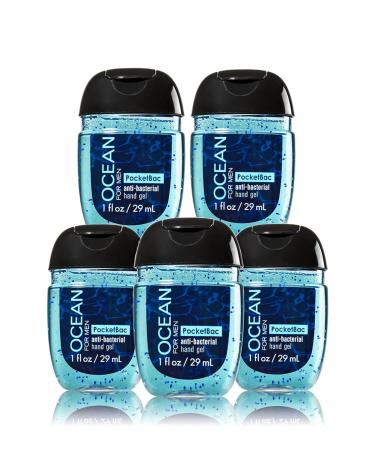 Bath & Body Works Ocean for Men Pocketbac - 5-Count Antibacterial Hand Sanitizer Bundle - Buy Online on GoSupps.com