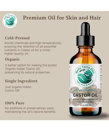 Premium Castor Oil for Luxurious Hair and Radiant Skin 1 Gallon Fast Absorbing All-Natural . Bella Terra Oils - Buy Online on GoSupps.com