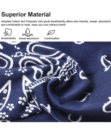 Kavya Boho Wide Hair Bands for Women - 6 Piece Set | Elastic Soft Headbands for Yoga and Sports | Multicoloured Thin Headscarf Accessories - Buy Online on GoSupps.com