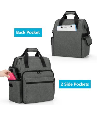 Trunab Nurse Bag - Grey Nurse Tote with Multiple Pockets for Work - Buy Online on GoSupps.com