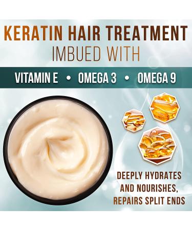 Sunatoria Keratin Hair Mask - Professional Treatment for Repair, Nourishment & Beauty - With Hydrolyzed Keratin for Extra Hydration - Gold Keratin Formula - Buy Online on GoSupps.com