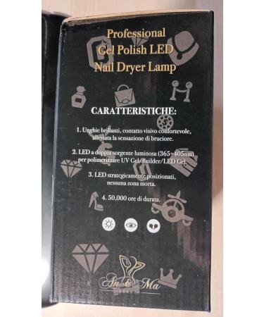 Buy An&Ma 120W Nail Dryer with 57 LEDs - High-Quality Gel Polish Lamp for Fast Drying | International Shipping Available - Buy Online on GoSupps.com
