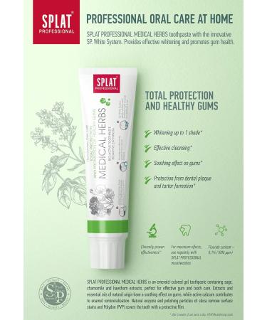 Splat Professional Bioactive Toothpaste 100ml | Full Protection & Gum Health with Medical Herbs - International Shipping Available - Buy Online on GoSupps.com