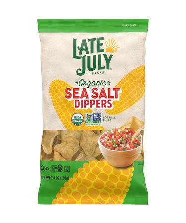 Late July Organic White Corn Tortilla Chips Dippers - 7.4 oz Bag - Buy Online on GoSupps.com