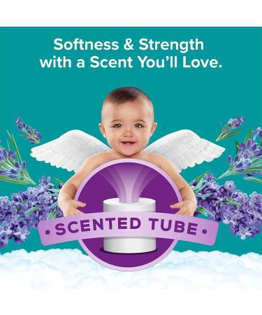 Angel Soft Lavender Scented Toilet Paper - 8 Mega Rolls (32 Regular) | 2-Ply Bath Tissue - 320 Sheets/Roll - Buy Online on GoSupps.com